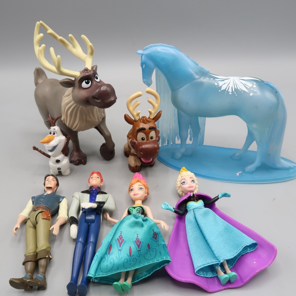 Disney Frozen Pocket Figure Doll Anna Elsa Olaf Sven Krissof Prince Nokk Toy Lot